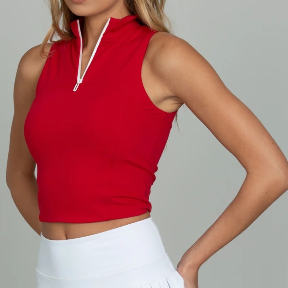 NWT Gold Hinge RUBY DAY TO NIGHT QUARTER-ZIP TOP XS.